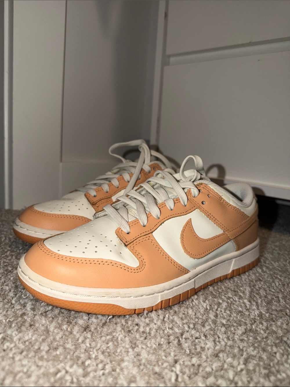 Nike Dunk Low Cream & Tan Sneakers – Women’s